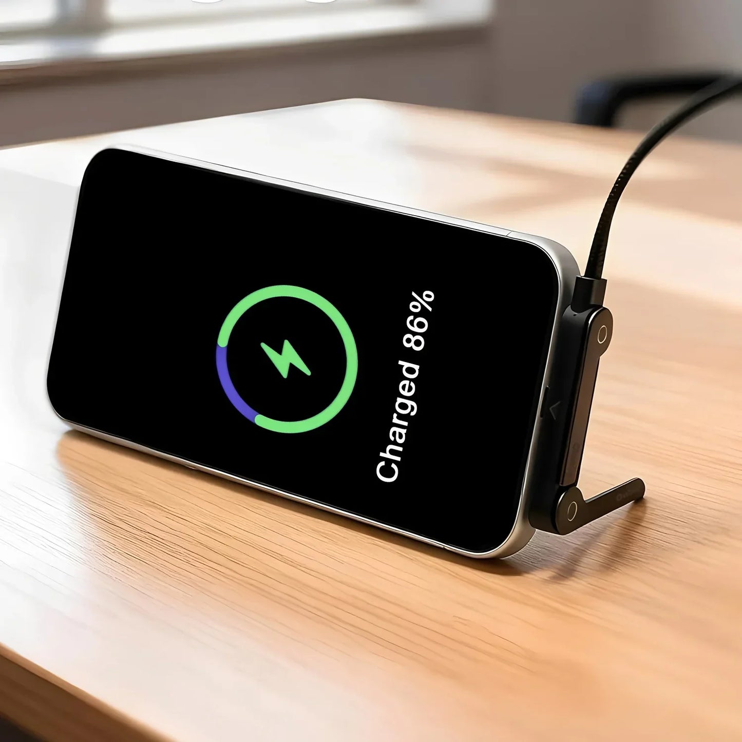Fast Charging Cable with Foldable Stand