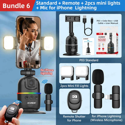 Smart AI Face Tracking Gimbal for Smartphone & Action Camera