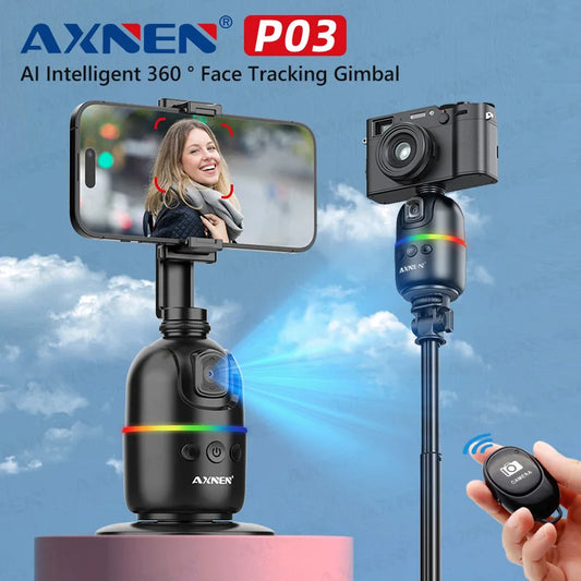 Smart AI Face Tracking Gimbal for Smartphone & Action Camera