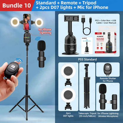 Smart AI Face Tracking Gimbal for Smartphone & Action Camera
