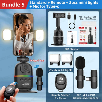Smart AI Face Tracking Gimbal for Smartphone & Action Camera