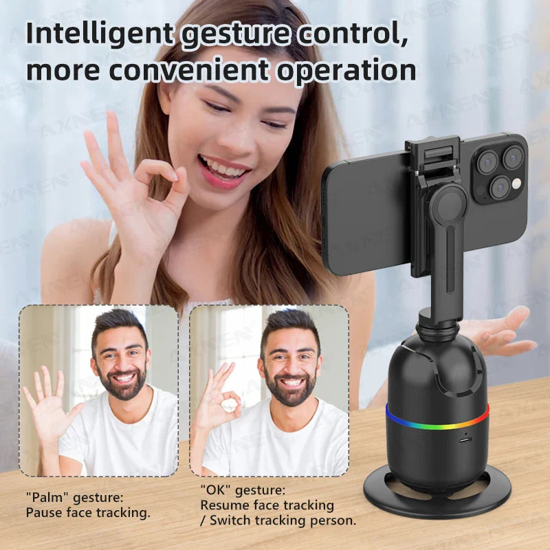 Smart AI Face Tracking Gimbal for Smartphone & Action Camera