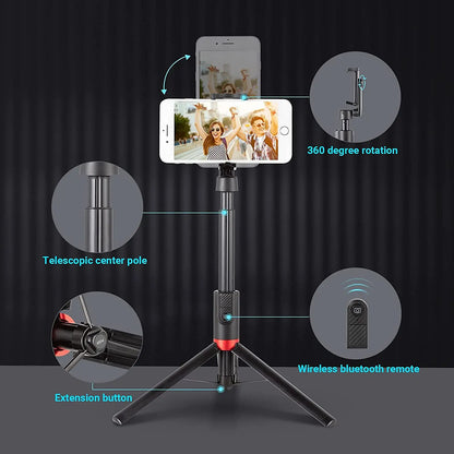 SmallRig Portable Wireless Selfie Stick Bluetooth Foldable Mini Tripod For IPhone 13 /For Huawei Remote Control Tripod 3375