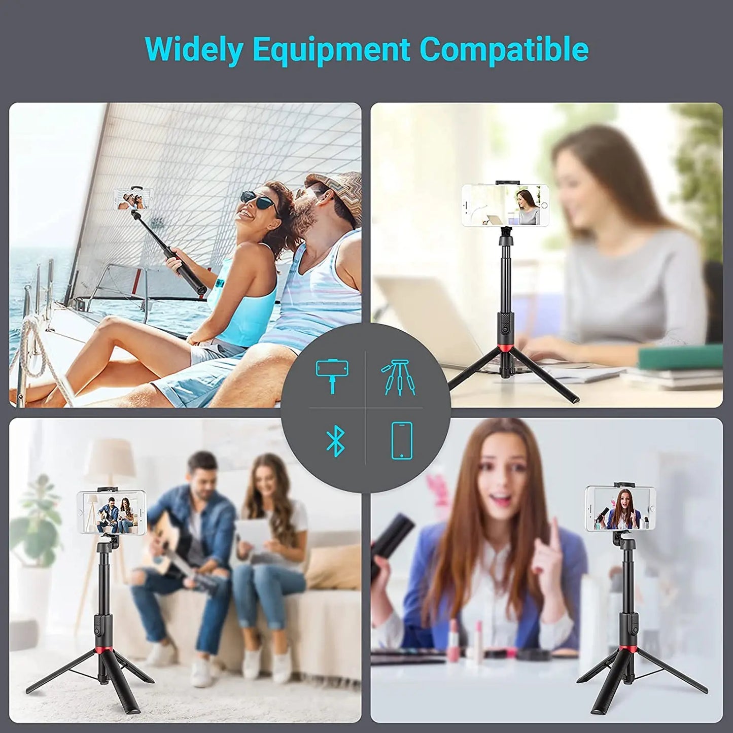 SmallRig Portable Wireless Selfie Stick Bluetooth Foldable Mini Tripod For IPhone 13 /For Huawei Remote Control Tripod 3375